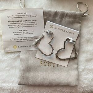 Kendra Scott Heart Hoop Earrings